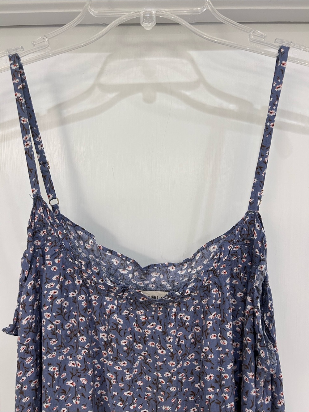 NATURAL LIFE Light Blue Floral Top with Ditsy Flowers - Picture 4 of 12